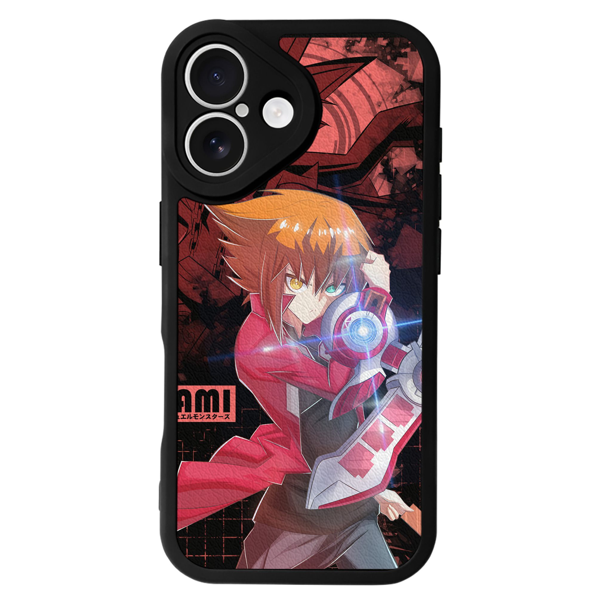 （画像用） 遊☆戯☆王 Yu-Gi-Oh! 【iPhone 16シリーズ対応】シリコンスマホケース（レザー調） 材質：シリコン